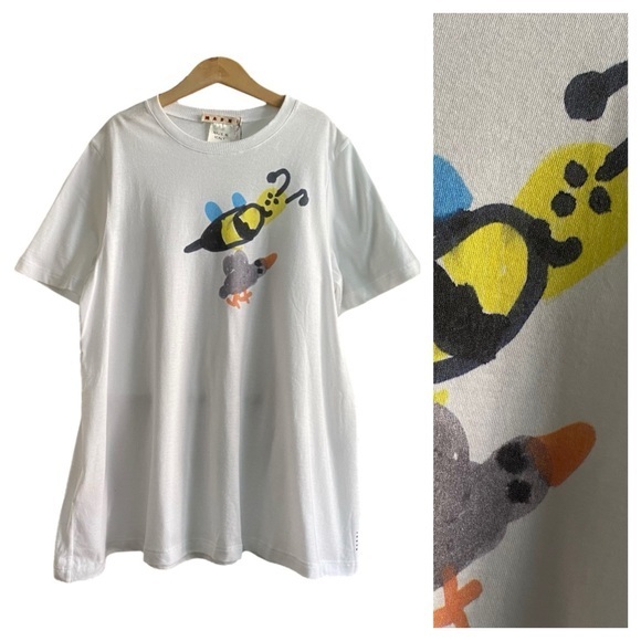 Marni Other - Marni Kids Bird Bee Kids Drawing Tee T-shirt 14